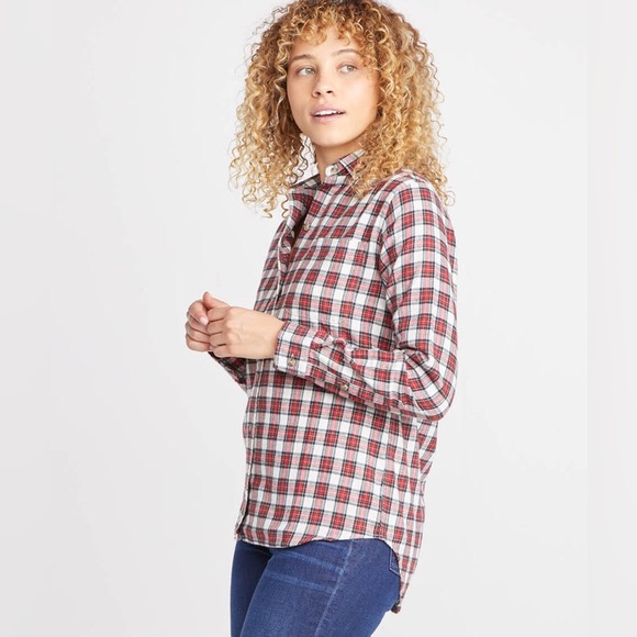 Marine layer Kendall Button Down in Red Plaid - Picture 6 of 8